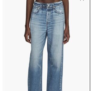 rag & bone Miramar Wide Leg Cotton Terry Sweatpant Jeans